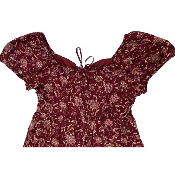 Womens Lane Bryant Peasant Dress Size 18 Off Shoulder Midi Length A-line 6850 - Picture 5 of 15